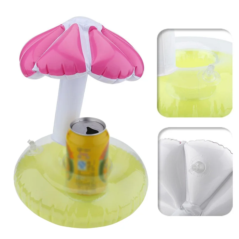 Inflatable Cup Holder Unicorn Flamingo Mushroom Drink holder Swimming Pool Float Bathing pool Toy Party Decoration Bar Coasters | Спорт и