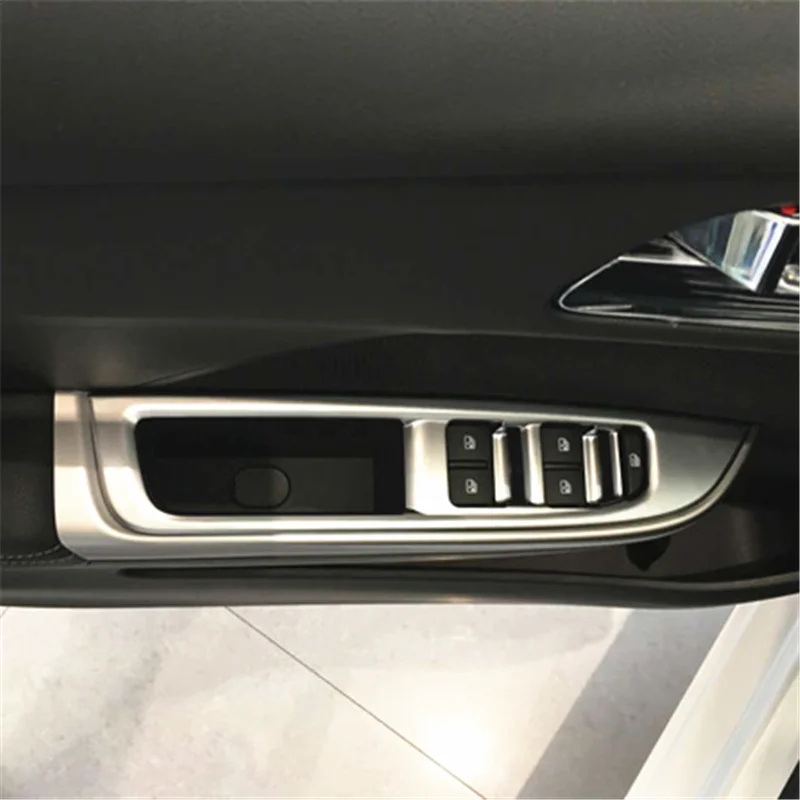 Для Chevrolet Lova RV 2016 ABS хромированный матовый переключатель для двери окна