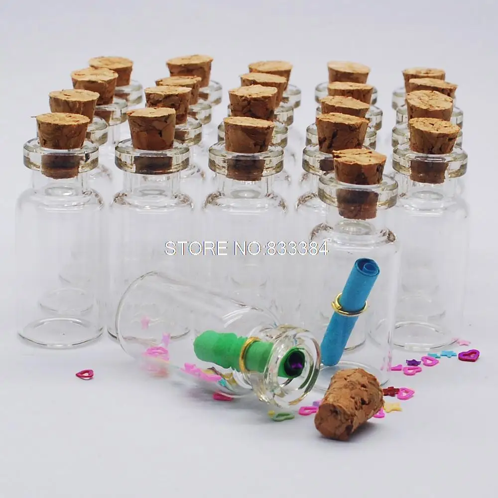 Горячая Распродажа! 24 шт. 2 мл флаконы прозрачные стеклянные бутылки с пробками