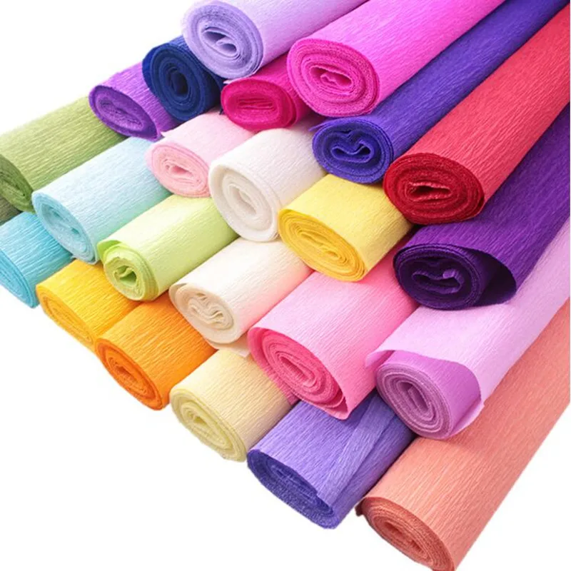 50x250 см рулон DIY цветок/подарочная упаковка для упаковки креповая бумага s