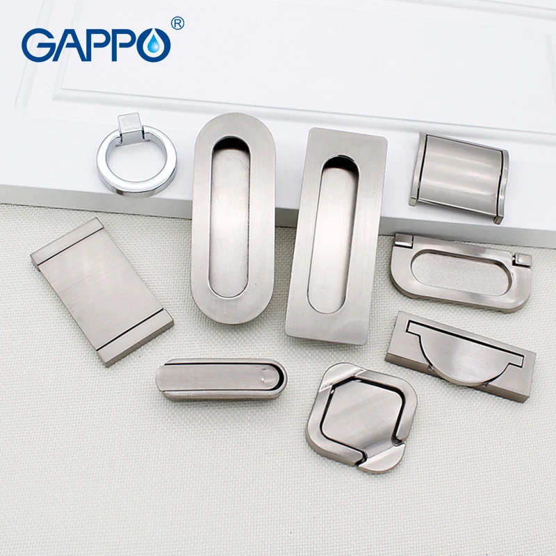 GAPPO Modern Simple Invisible Handle Built-in Drawer Cabinet Door Pull Round Embedded | Строительство и ремонт