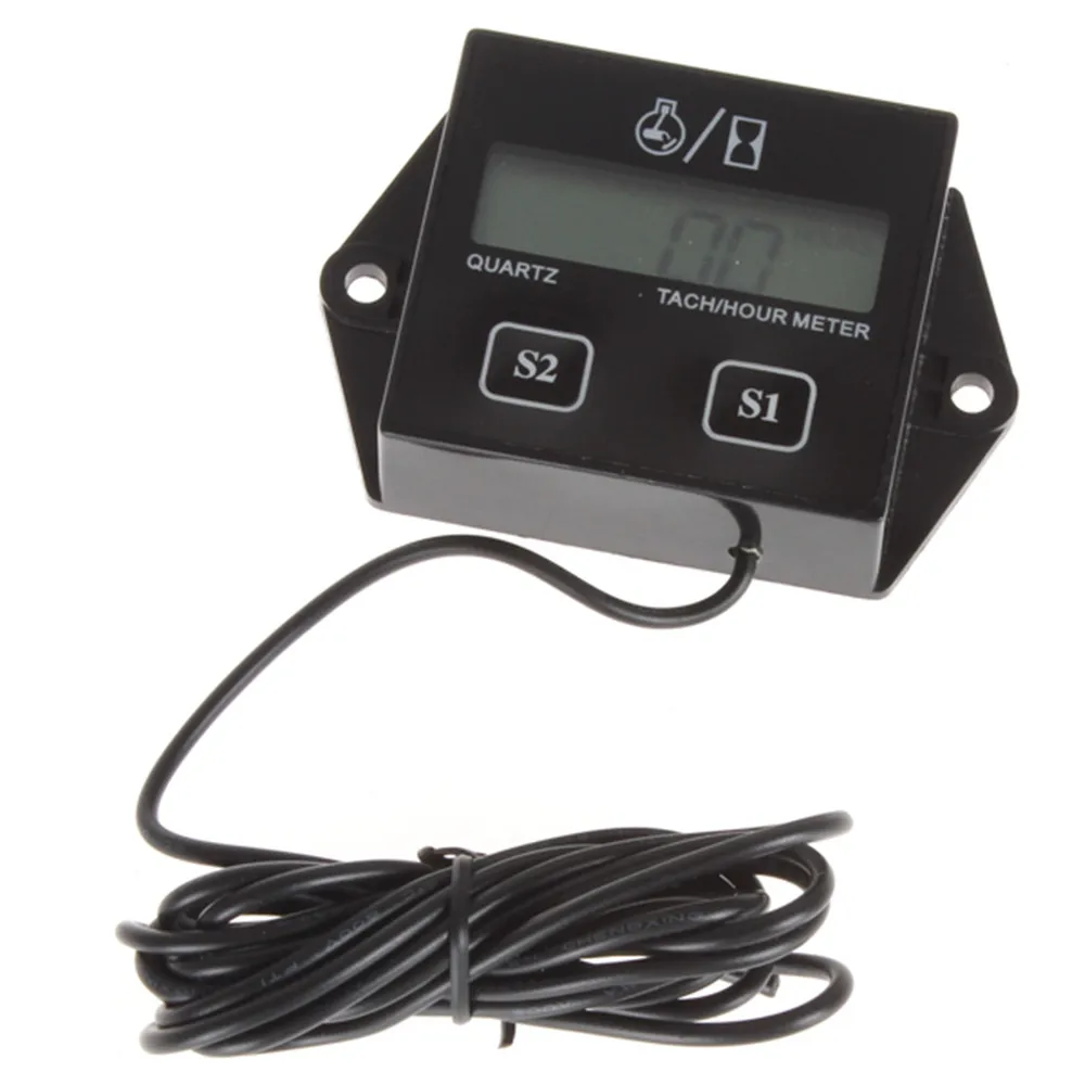 Высококачественный цифровой тахометр с ЖК-дисплеем 3/8 дюйма счетчик часов для