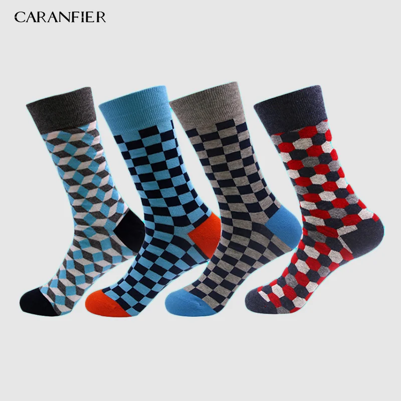 CARANFIER/4 пары забавных носков новые стили с героями мультфильмов оптовая продажа