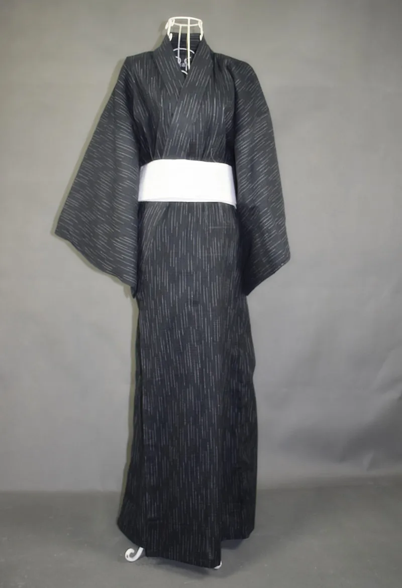 Традиционное японское мужское кимоно, мужской Халат Yukata, хлопок, мужской банный халат, кимоно, одежда для сна, пояс Obi, купить отдельно