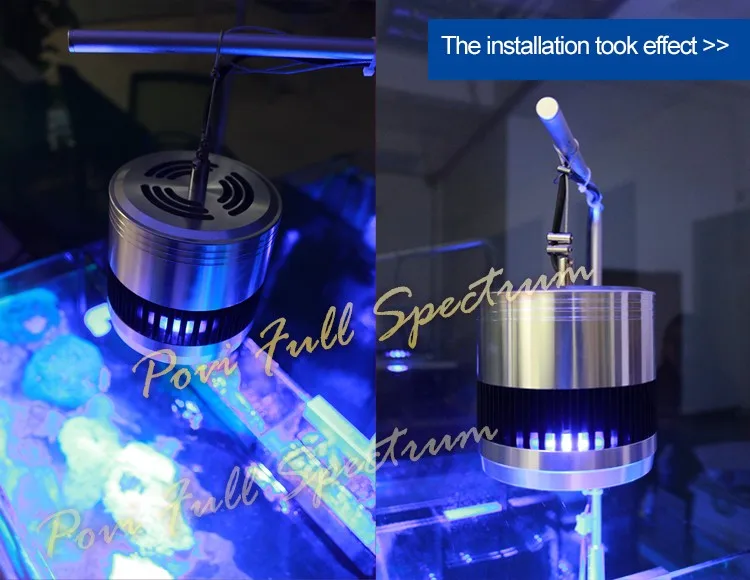 POVI Аквариум Светодиодное Освещение Полный Спектр Led Коралловый Риф растет свет Лампы СВЕТОДИОДНЫЕ Лампы E27 par30 18 Вт