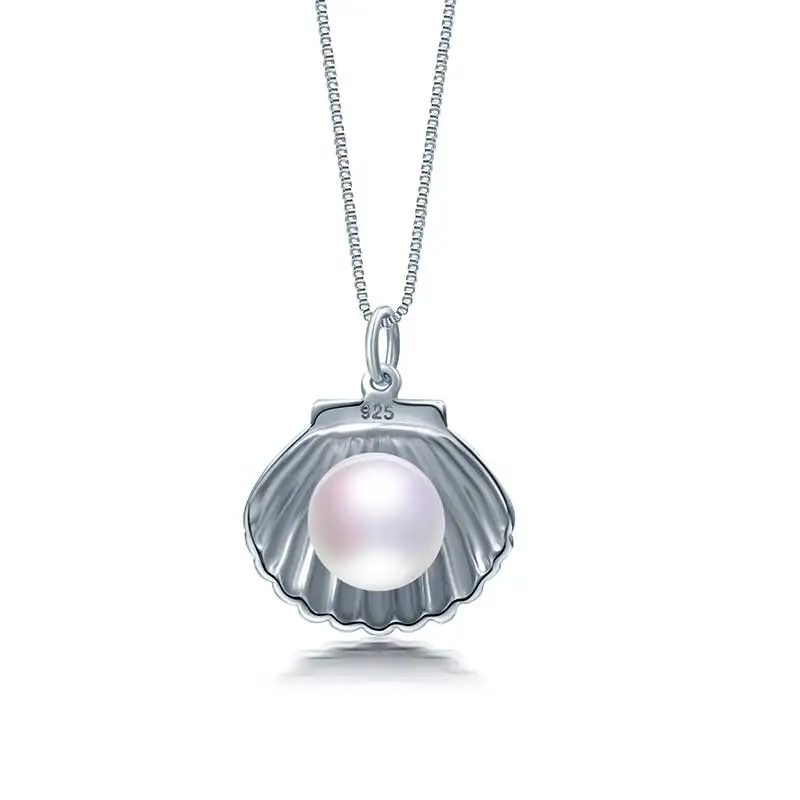 white pearl HENGSHENG культивированный пресноводный жемчуг AAAA кулон, Кнопка Форма Натурального кулон из натурального жемчуга для женщин ювелирные изделия подарок - Цвет камня: white pearl