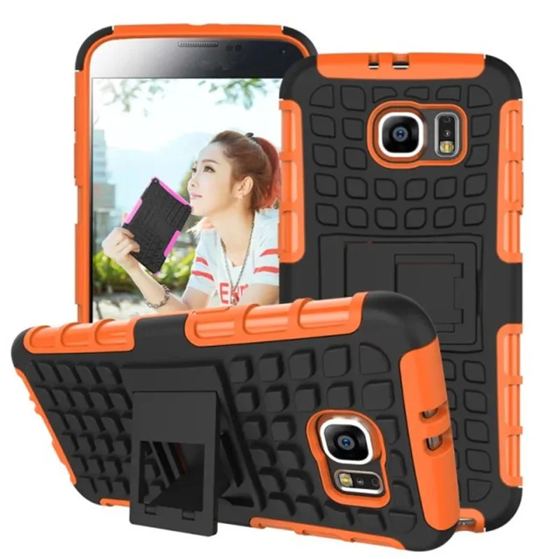 AILKIN Heavy Duty Защита чехол для телефона samsung Galaxy S6 S6edge S7 S7edge шин узор Броня с держатель
