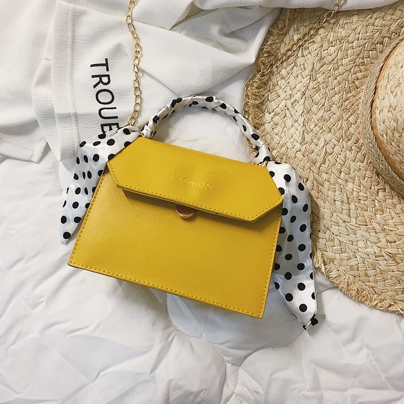 yellow Шелковые сумки через плечо для женщин, кожаные сумки, классическая женская сумка на плечо, женские сумки-мессенджеры, женские ручные сумки, сумка-тоут OC434 - Цвет: yellow