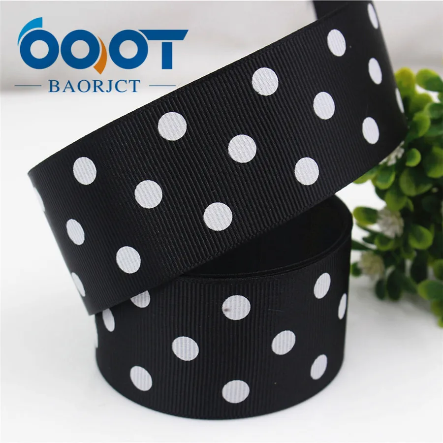 4 OOOT BAORJCT 176181 38 мм 10 ярдов/лот ленты в горошек термопереводные печатные корсажные Свадебные аксессуары ручной работы материал - Цвет: 4