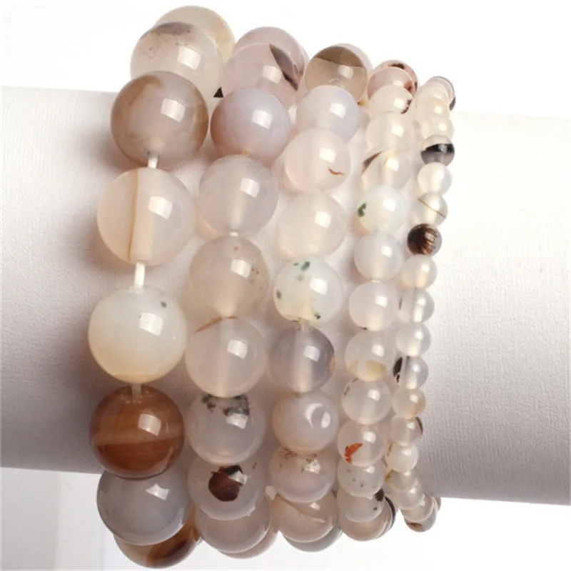 Женские браслеты с натуральными серыми листьями 4 12 мм 7 5 дюйма|bracelets for|bracelets for