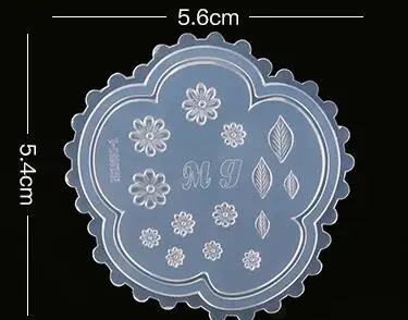 style 4 3D силиконовая форма для украшения ногтей DIY дизайн силиконовые шаблоны для дизайна ногтей Шаблон Маникюр Красота ногтей искусство - Цвет: style 4