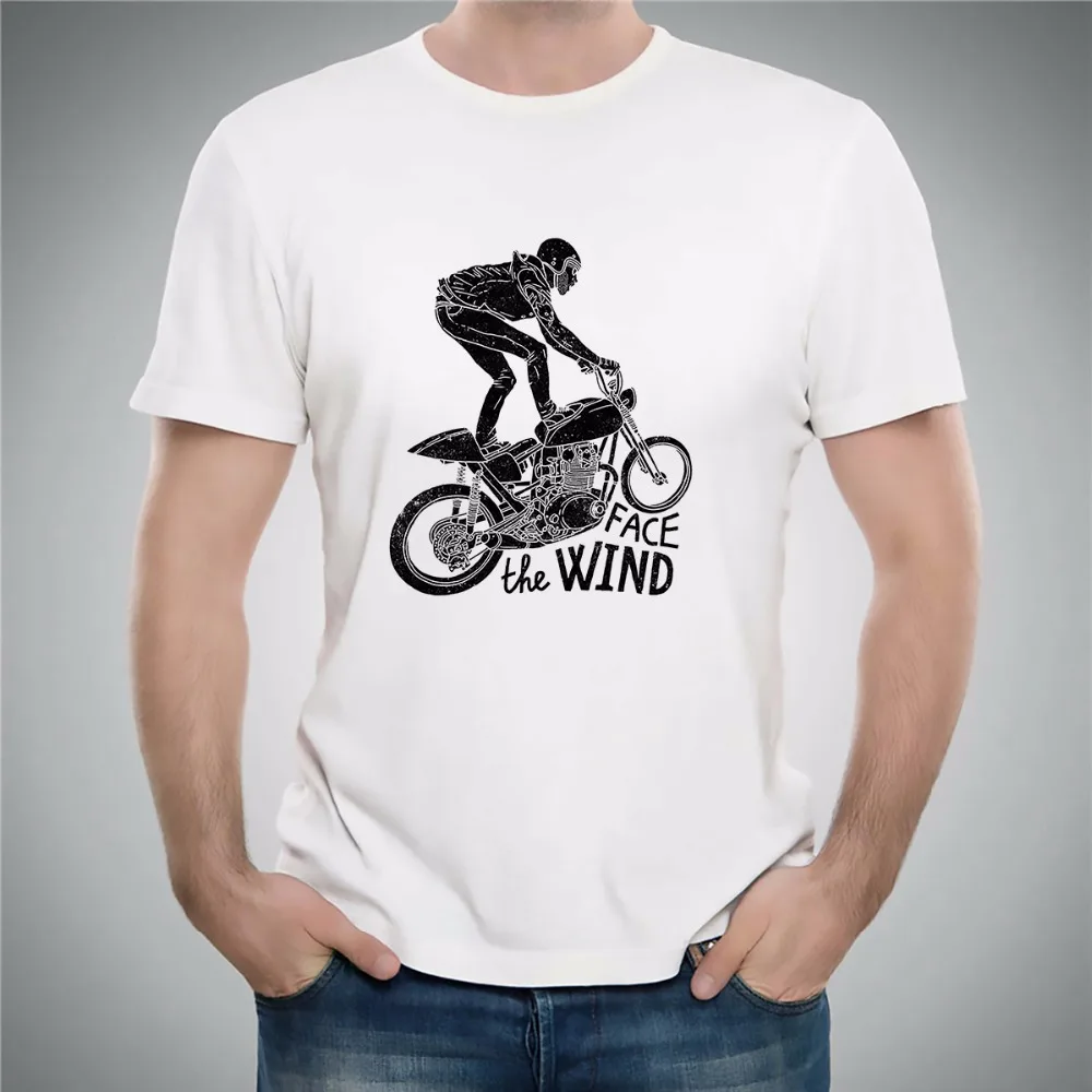 Hotrods мотоциклы kustom гараж born free футболка в стиле панк Мужская Повседневная дышащая