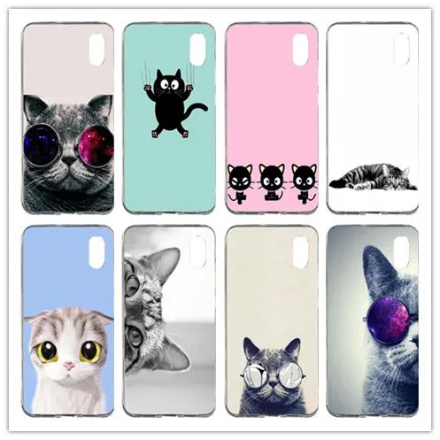 Cool cat Мягкие TPU мобильного чехол для телефона xiaomi mi 8 5X 6X A1 красный 2 3 S 4X 5A