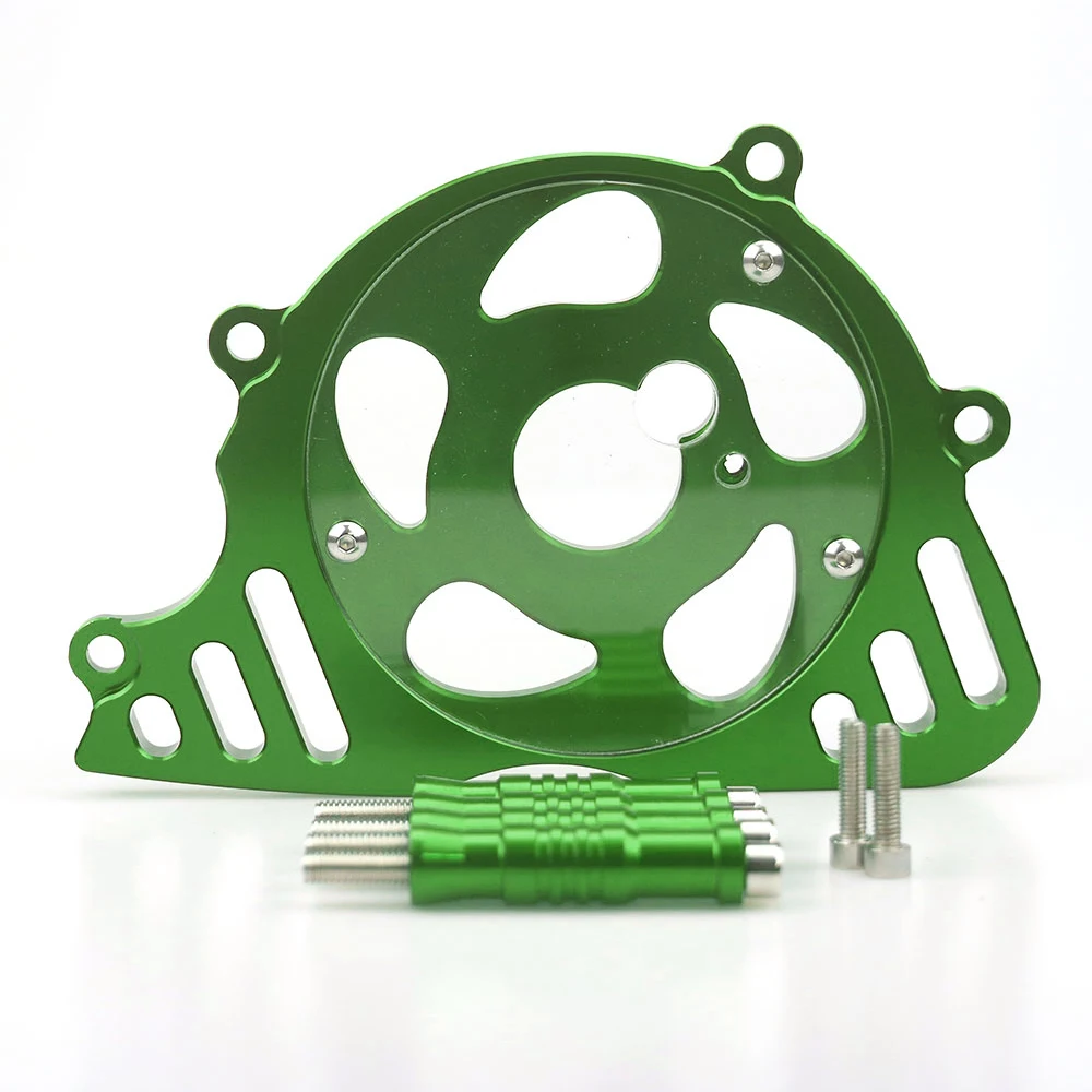 ЧПУ алюминиевая передняя Звездочка цепи мотоцикла защитная крышка зеленое