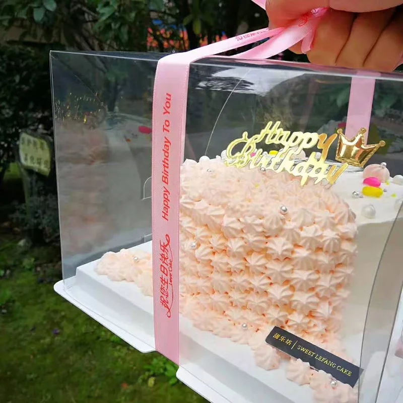 Золотой пластиковый прозрачный нижний креативный художественный Топпер для