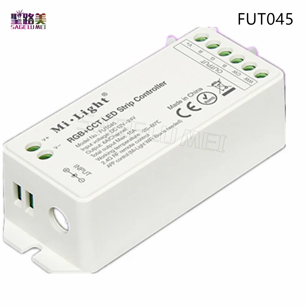 Контроллер Mi.light FUT045 RGB + CCT для светодиодной ленты 2 4 ГГц беспроводная смарт панель