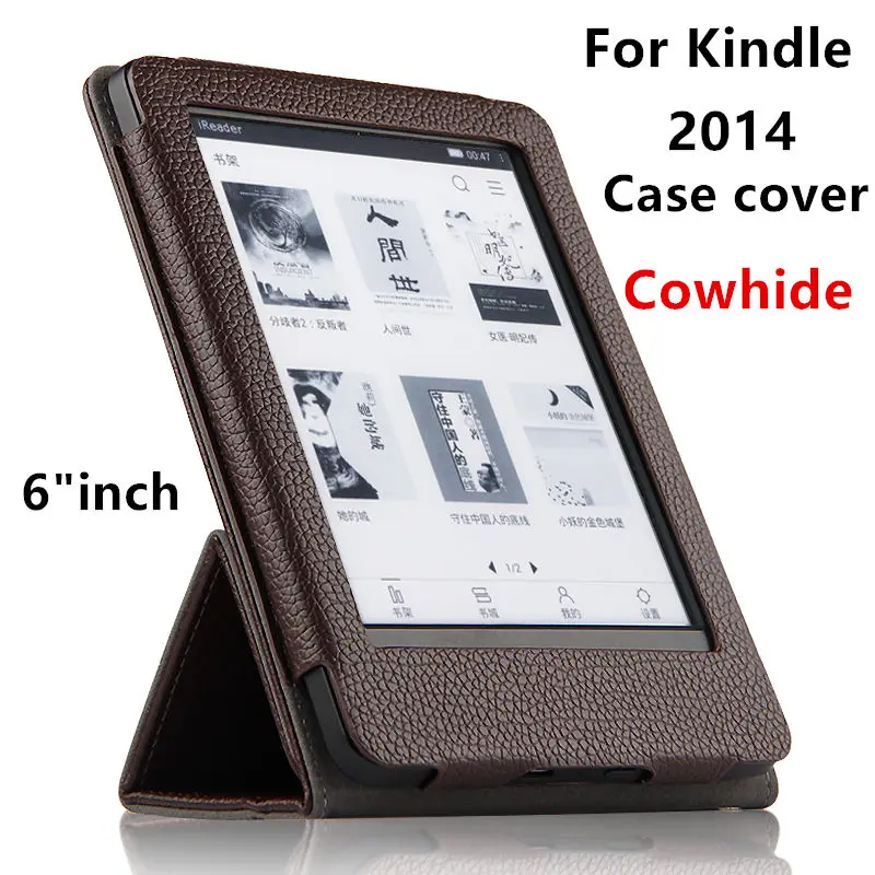 Чехол из воловьей кожи для Kindle 2014 wp63gw защитный чехол чтения электронных книг