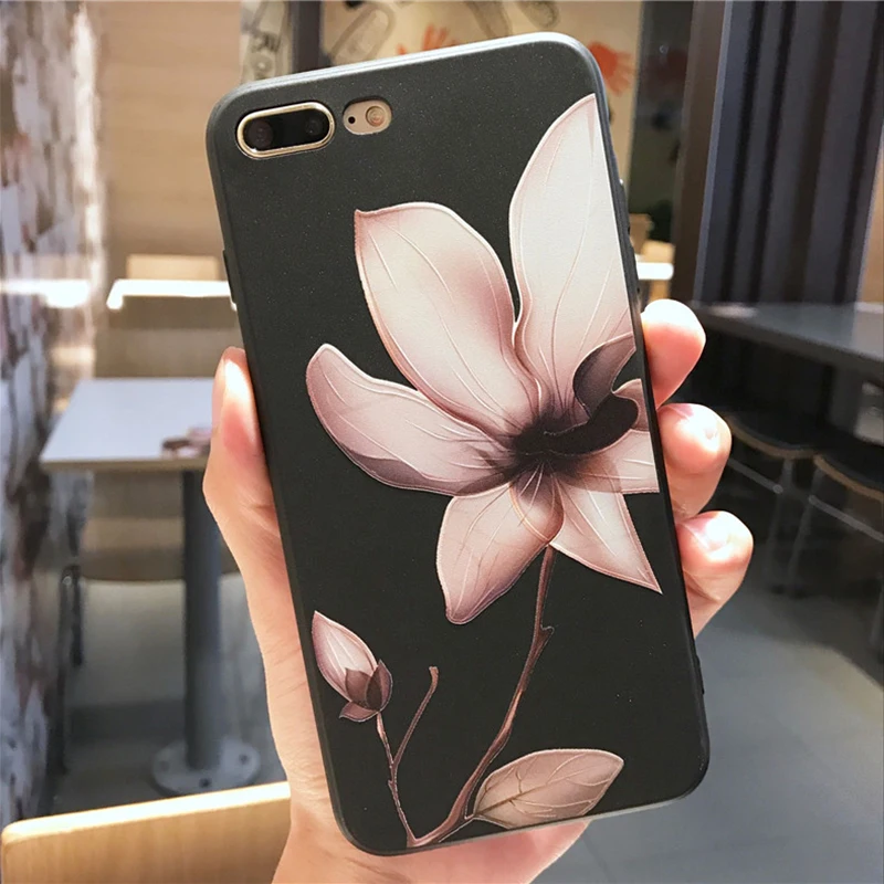 Чехол с цветком лотоса для HUAWEI P Smart 2019 Y9 Y6 Y7 Pro Y5 Prime 2018 P30 Lite Mate 20 Plus мягкий