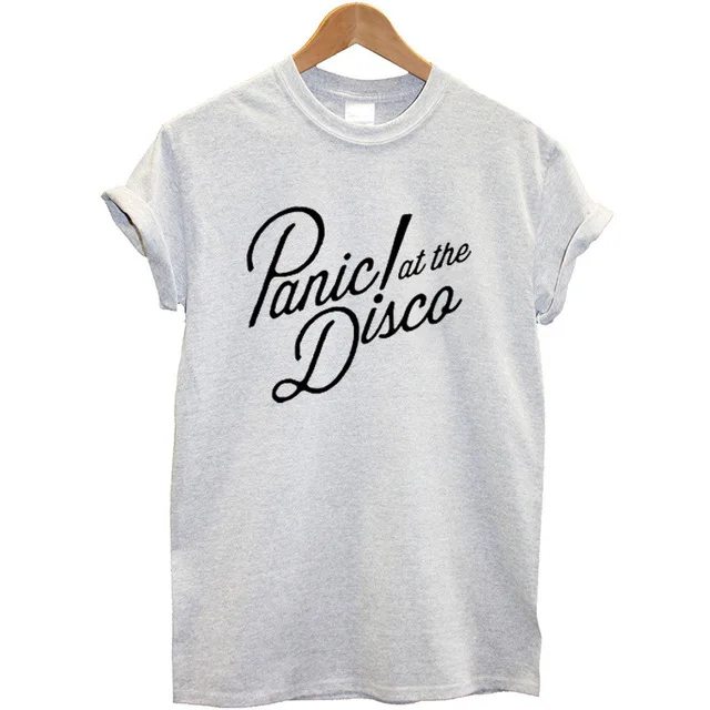 Panic! At The Disco футболка с буквенным принтом женская модная летняя уличная одежда