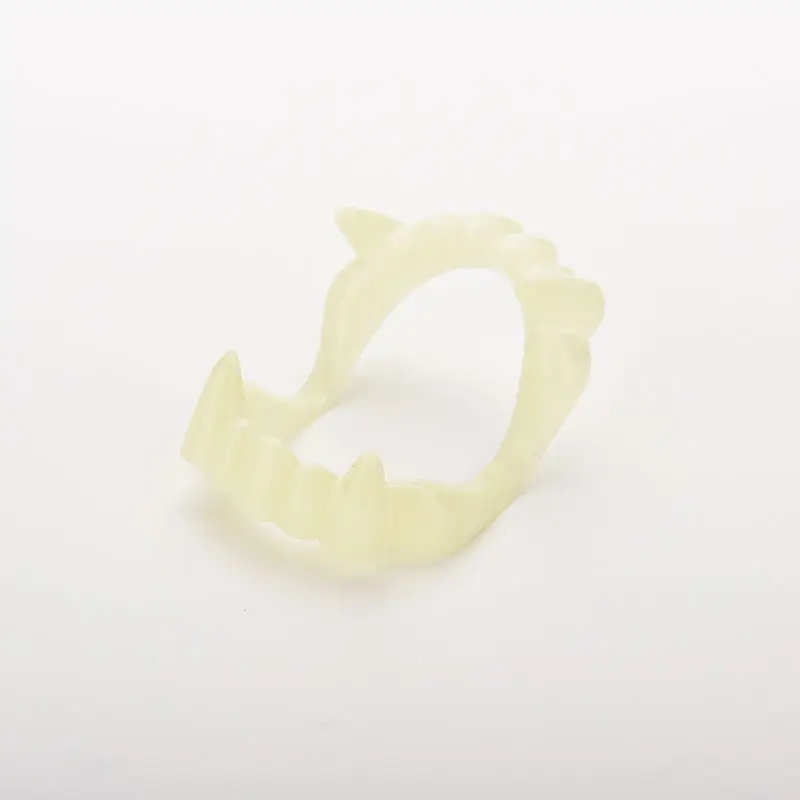 Светящиеся Искусственные Зубы вампира для Хэллоуина фотореквизит маскарада