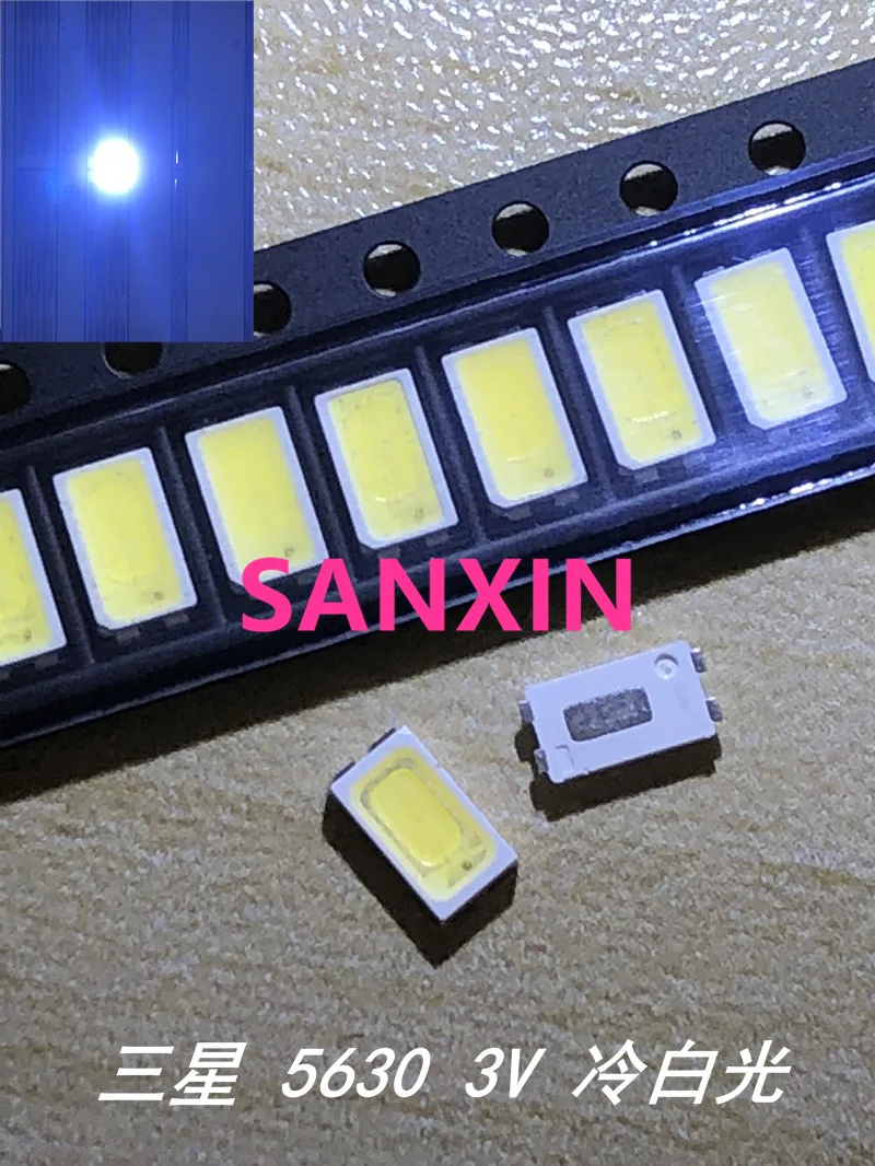 Светодиодная подсветка для телевизоров SAMSUNG 100 шт. 0 5 Вт 3 в 5630 холодный белый цвет |