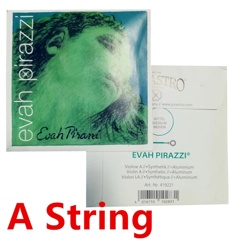 Only 1 pcs A string Пирастро Evah Pirazzi 4/4 Струны для скрипки полный набор-средний Калибр стальные струны для скрипки E Violino сделано в Германии - Цвет: Only 1 pcs A string