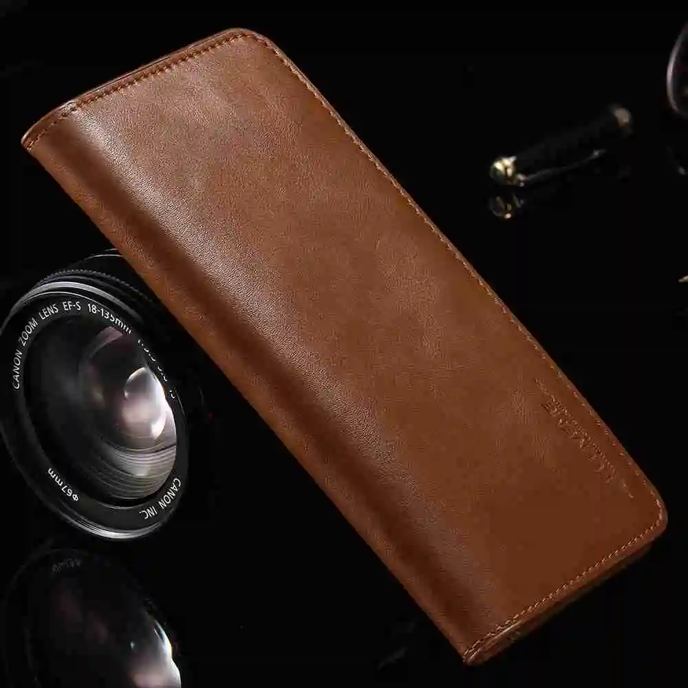 FLOVEME Чехол-кошелек для samsung S8 S9 S7 S6 EdgeClassic кожаный 5,5 дюймов чехол для iPhone X 8 6 S 7 Plus 5 5S SE чехол - Цвет: Brown