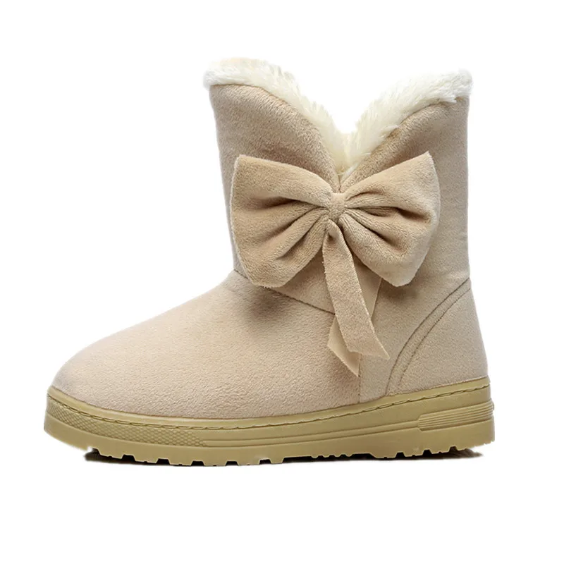 Новинка Теплые ботильоны с мехом внутри Модные женские зимние ботинки на плоской