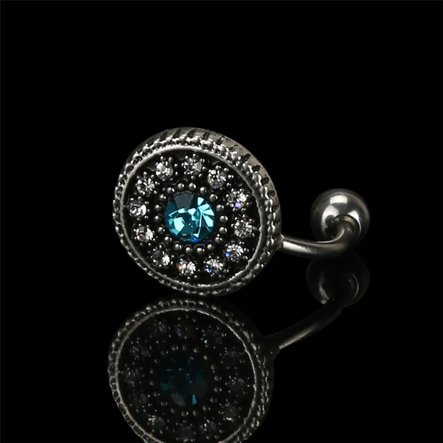 2017 Лучшая цена Женское кольцо для пирсинга пупка с кристаллами и стразами 32510