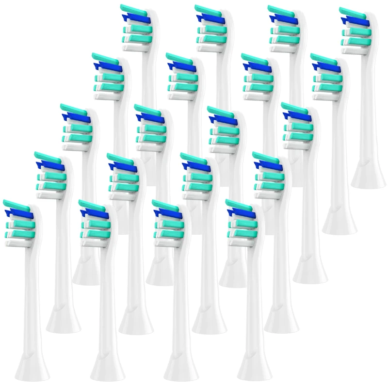 20 шт./лот для Philips Sonicare сменные головки для электрической зубной щетки ProResult контроль налета жевательная резинка здоровье HX6530 HX9340 HX6930