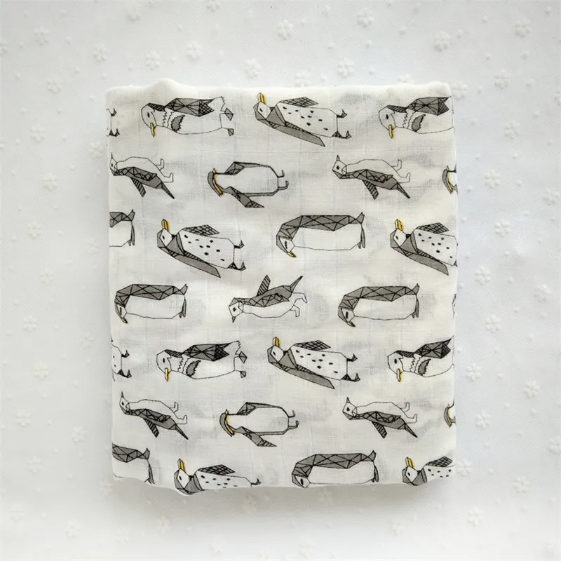 Муслиновое детское Пеленальное Одеяло из 100% хлопка для новорожденных банное