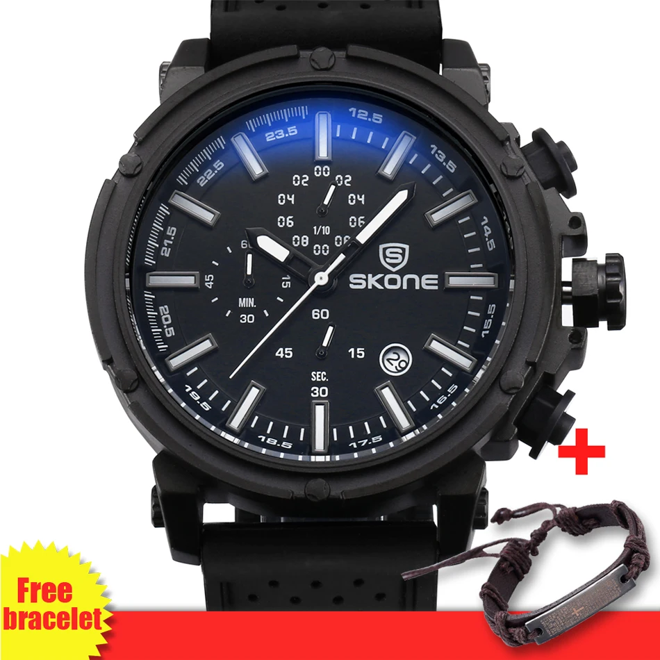 2018 Бразилия Лидер продаж большие наручные часы для мужчин хронограф Спорт