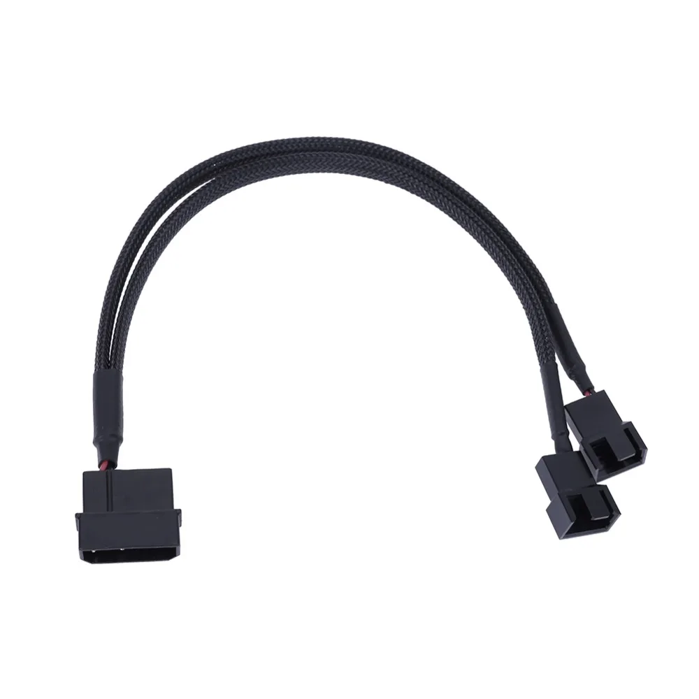 5 шт. силовой кабель 25 см 12 В 4pin IDE Molex в 2 портовый 3Pin/4Pin охлаждающий вентилятор