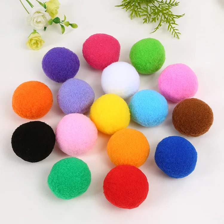 20pcs 10-100 шт./лот мягкая игрушка для кошки шарики котенок игрушки карамельный цвет шарики в ассортименте интерактивные игрушки для кошек играть скретч ловить питомца котенка - Цвет: 20pcs