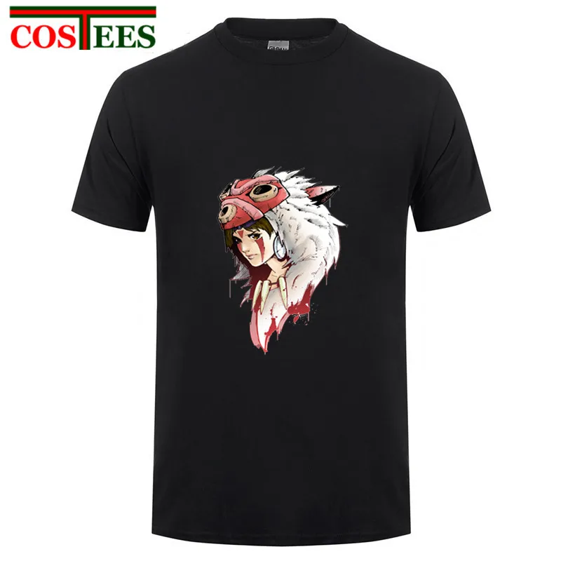 Мужская футболка с изображением волка из японского аниме героев мультфильма