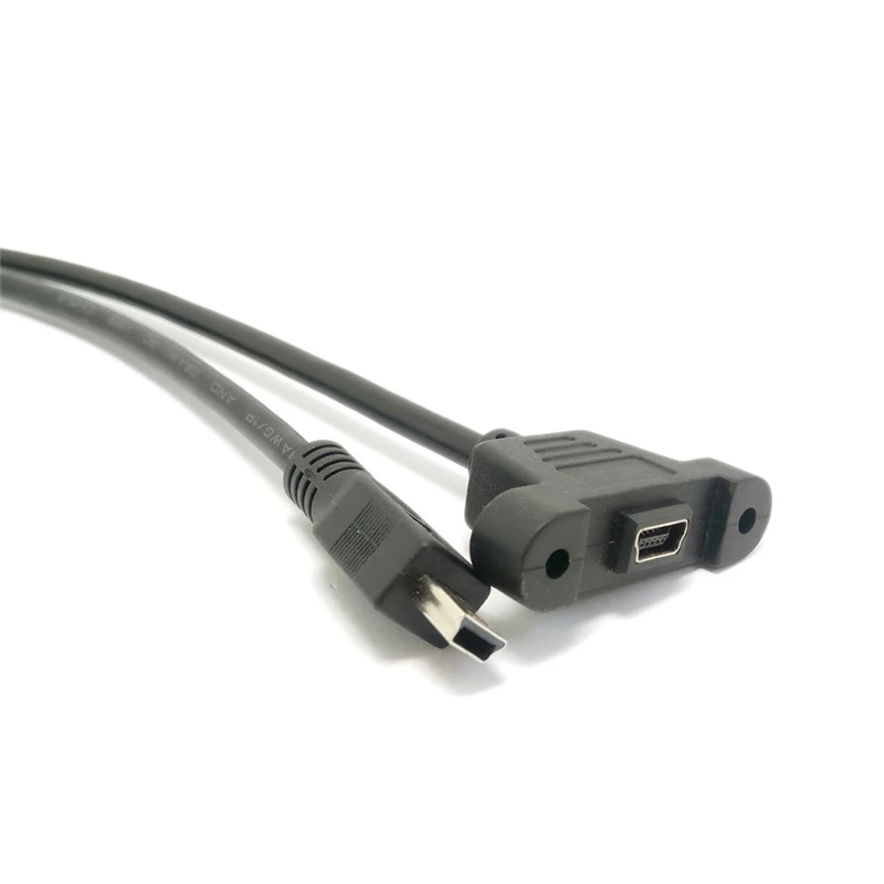 30 см 50 Панельное крепление мини USB 5-контактный переходник штырь-гнездо |