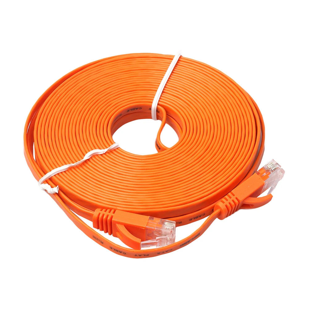 Плоский Ethernet кабель CAT6 250 МГц 1000 Мбит/с RJ45 сетевой патч корд LAN для PS4/Xbox