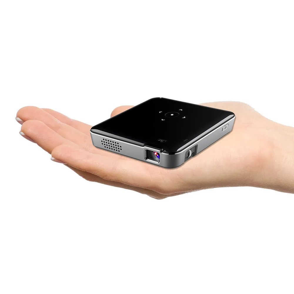 Беспроводной мини-проектор DLP 1080P HD вход изображения карманный проектор