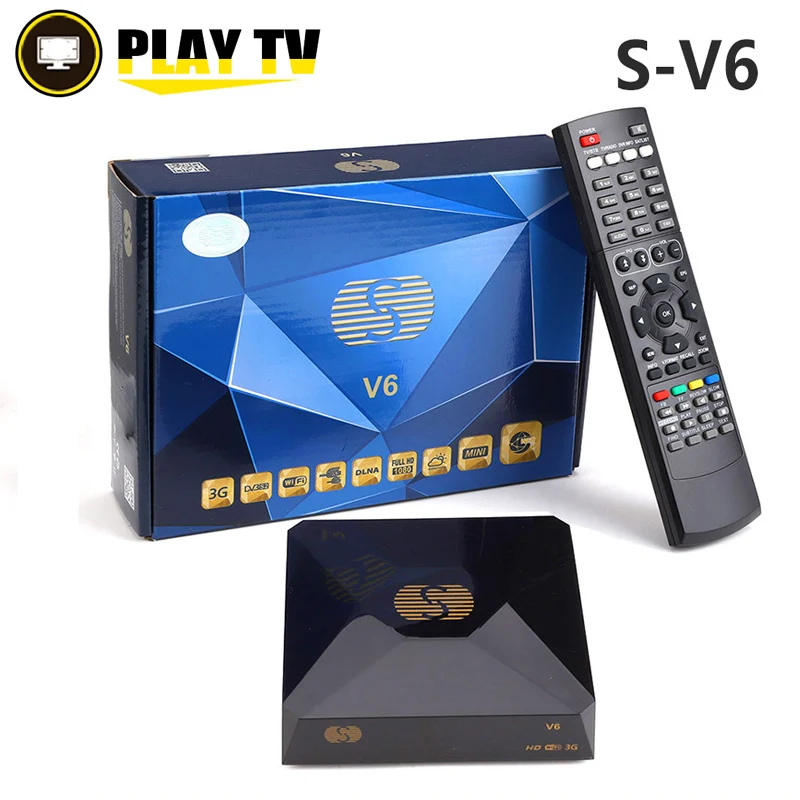 S V6 DVB S2 цифровой спутниковый ресивер с 2 usb портами поддержка Xtream NOVA Wheel TV Youtube USB Wifi