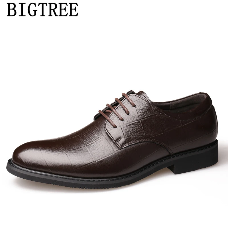 Кожаная обувь мужские классические нарядные туфли для мужчин элегантные