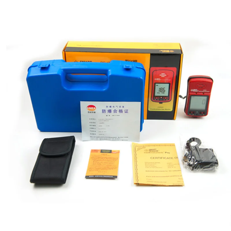 AS8902 Portable Combustible gas leak detection detector Smart Sensor 0-100% LEL Sound Light Alarm | Инструменты