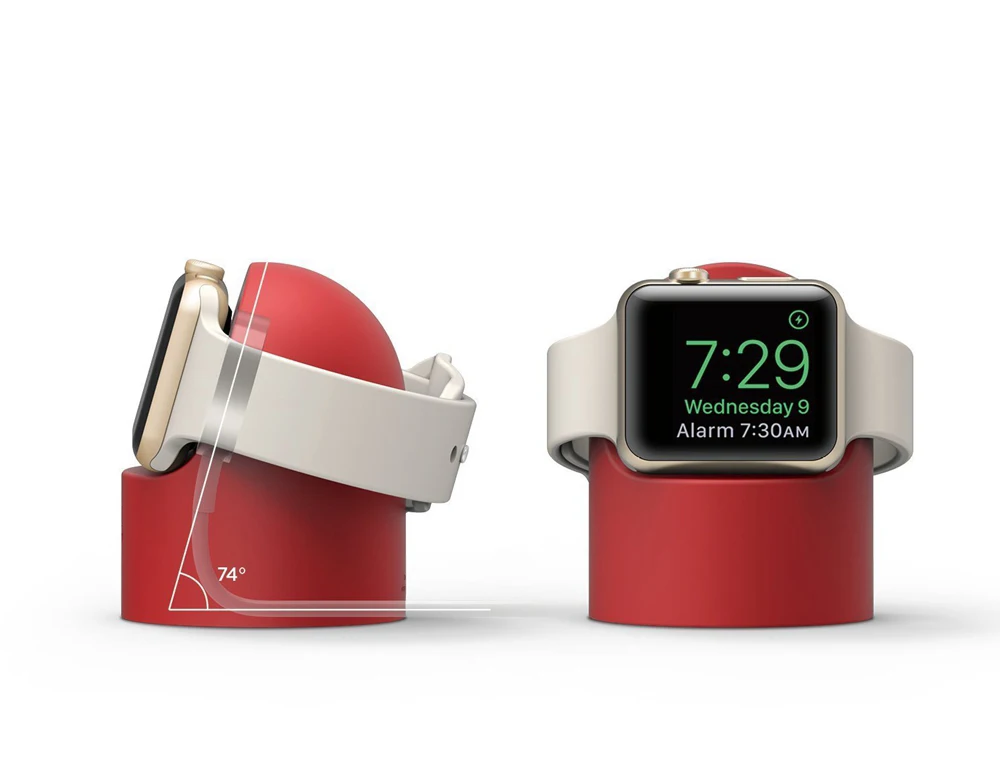 Подставка для зарядки для Apple watch Series 1 2 3 4 44 мм 42 мм 40 мм 38 мм силиконовый кронштейн для iWatch настольная подставка
