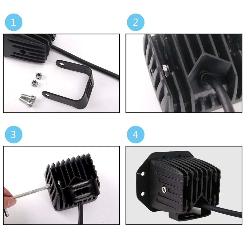 2 шт. 18 Вт Светодиодный светильник для вождения светодиодный s лампа бар