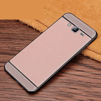 Чехол Smile для samsung galaxy J7 NEO, мягкий черный силиконовый чехол для samsung galaxy J7 NEO J7 CORE J7 NXT, SM-J701 чехол, кожаный - Цвет: Розовый