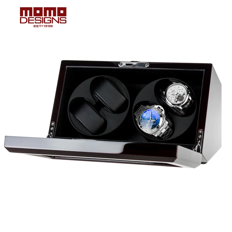 Делюкс Часы winder коробка для 4/6/12 автоматические часы ящик для хранения с передней двери, окна и Батарея коробка/подарок на день рождения Подарочная коробка