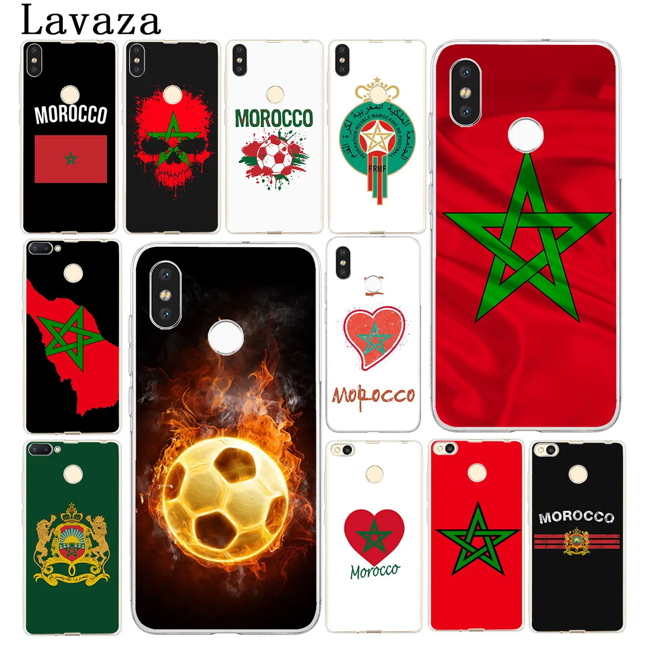 Твердый чехол для телефона Lavaza Morocco Soccer football flag Xiaomi Redmi 8A 7A 6A 5A K20 Note 8 8T 7 5 6 Pro 4