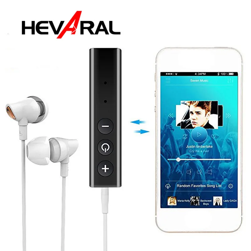 Мини Спортивный Aux 3 5 мм разъем Bluetooth 4 2 приемник беспроводной адаптер внешний