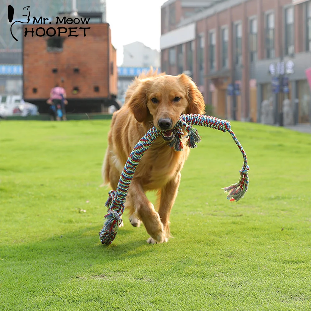 Hoopet веревка для собак игрушка укуса большой собаки жевательные прорезыватели