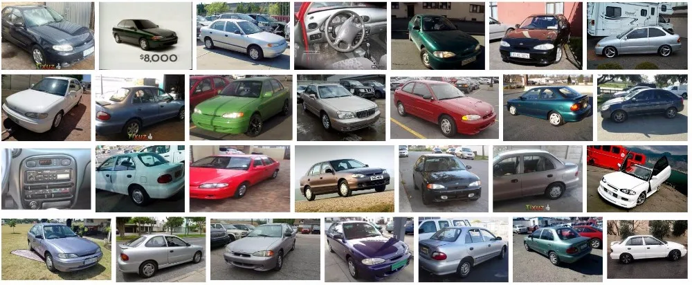 DHKA 8 шт хромированные наружные и внутренние дверные ручки для HYUNDAI ACCENT 95 00 1995 1996 1997