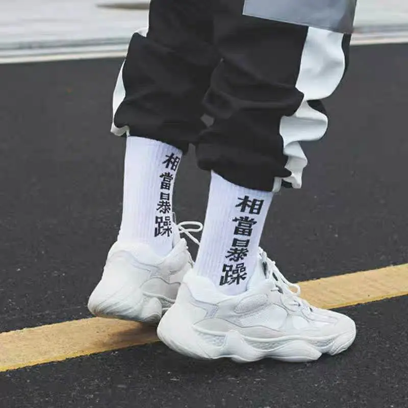 Женские 1 пара негабаритных Мода Стрелка хип хоп Harajuku милые скороговоркой